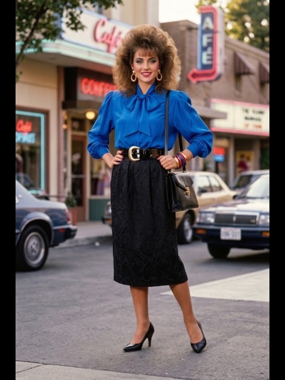 Dallairds vintage Classic Black Pencil Skirt - Women's Professional Skirt sz 10